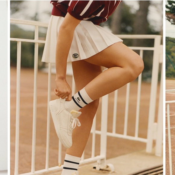 NWOT Sporty & Rich x Lacoste Tennis Skirt - Picture 4 of 6